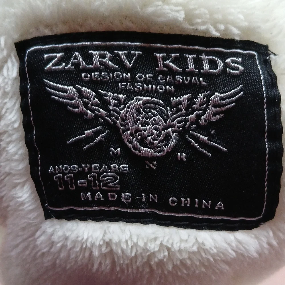 Black Faux Leather Bomber Jacket Punk Moto Unisex Blokecore 11-12 Zarv Kids